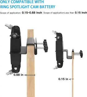 -direct 744759168429 2-in-1 Weatherproof Gutter Mount For Stick Up Cam/pro Solar Panel Spotlight