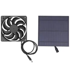 01 306001157172 Greenhouse Ventilator Solar Panel Cooling Fan Portable 6v 5w Ventilation Equ