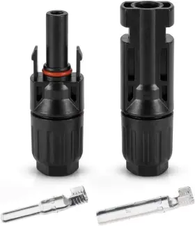 Ip67 1pr Solar Panel Connectors 1000v 30a Waterproof/compatible 598481870301 With 2.5/4/6mm 11z