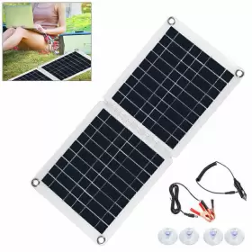 Se38gs014 22shopde 60w Foldable Solar Panel Module For 18v/12v Rv/car/boat Battery Recharge Hs