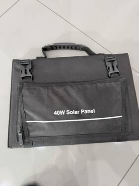 4patriots 810026145704 40-watt Solar Panel - Portable Foldable 4 Panels 5v Cable Included