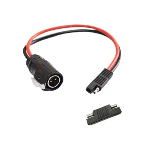 9m9 738426169772 10awg 2 Pin Power Industrial Circular Connector To Sae Adapter Cable For Furrion