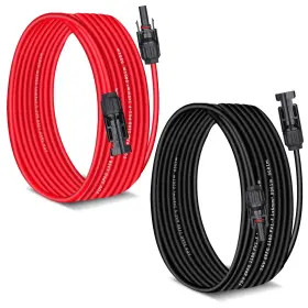 Aakl 739437813500 30 Ft Solar Extension Cable 10awg 6mm 30a Red And Black Pv Wi