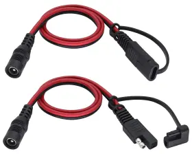 Aaotokk 784129583452 Sae To Dc Power Connectors Cable 16awg Plug 5.5mm X 2.1mm Female Ad