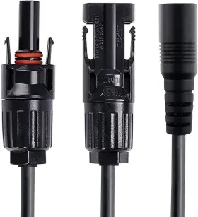 Acopower 744759317360 Hy-as-fd8mm Dc 8mm Female To Solar Connector Adapter Black