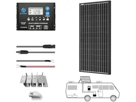 Acopower 810073751071 100 Watt Solar Panel Kit