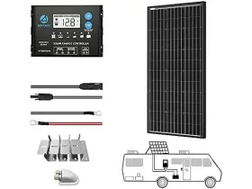 Pwm20a Acopower 810073751552 200w Mono Solar Panel Kit Ah