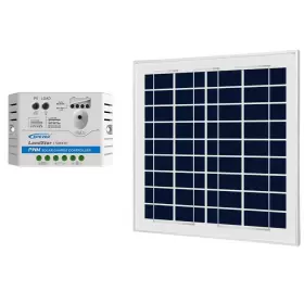 Acopower 970051092658 15w 12v Charger Kit 15 Watts Polycrystalline Solar Panel With 5a Pw