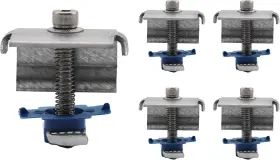 Adamax 445046228248 Spec158-5pk Solar Panel End Clamps For 1-5/8 Inch Steel Strut Channel