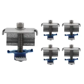 Adamax 726843024422 Spec158-5pk Solar Panel End Clamps For 1-5/8 Inch Steel Strut Channel