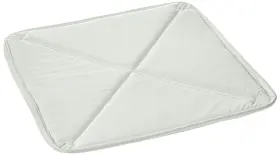 7172 Adco 18 Inch Deluxe Solar Vent Cover White Over Silver Color
