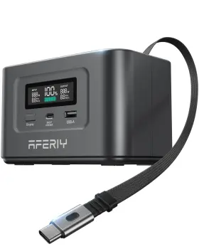 Nano-100 Aferiy 145w Dc Portable Power Station With 100w Pd Retractable Usb-c Cable 99.2wh Lif
