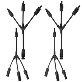 Airtak At-mc4-y4-2 Solar Y Branch Connectors 1000v Dc 1 To 3 Panel Parallel Ip6