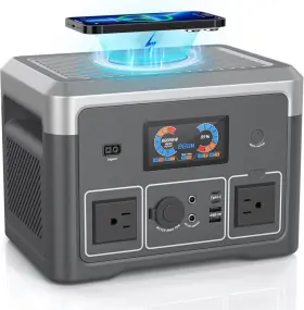 Zmr600-us Akiisolo Portable Power Station 384wh Lifepo4 Battery Backup 600w Solar Generator