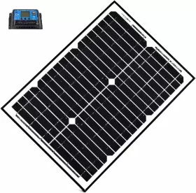 Sp20w24vlm118 Aleko 24v 20 Watt Monocrystalline Solar Panel Lm118 Charging Controller Kit