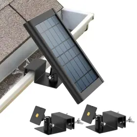 Saf684 Alertcam Gutter Mount Compatible With Solar Panel And Small Adjustable An