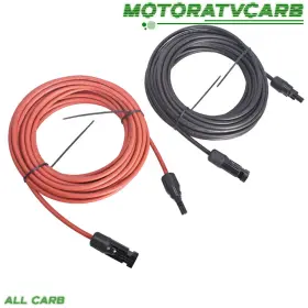 Mot1935666 All-carb 30 Ft 12 Awg Black Red Solar Panel Extension Cable Wire Connector