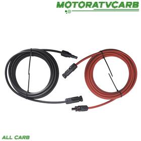 All-carb Mot1936090 All-carb 10 Awg 15 Ft Solar Panel Extension Cable Wire Connector Black Red