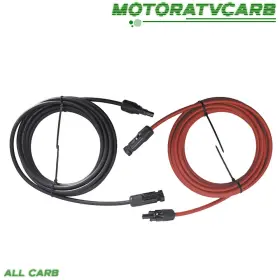 Mot1936090 All-carb 10 Awg 15 Ft Solar Panel Extension Cable Wire Connector Black Red