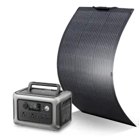 Ap-sf-100 Allpowers R600 Portable Powerstation 299wh 600w Power Supply And 100w Solar Panel