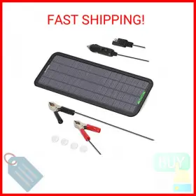 Ap-sp-009-bla Allpowers 18v 12v 5w Portable Solar Panel Car Boat Power Battery Cha