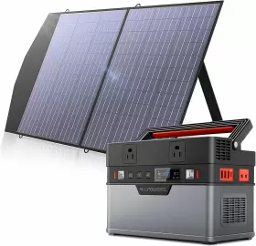Ap-sp-027-bla Allpowers Portable S700 Power Station 700w And Solar Panel 100w For Home Camping