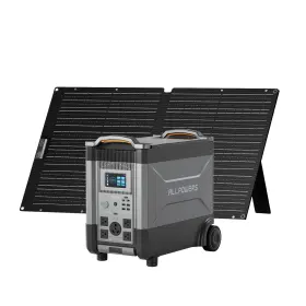 R4000-plus Allpowers 4000w Portable Battery Power Station Generator Ac Dc 100w Solar Panel