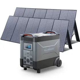 R4000-us Allpowers 3600w Portable Power Generator Station With Foldable Solar Panels X2