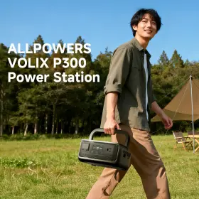 Volix-p300-us Allpowers Volix P300 Portable Power Station 300w 256wh Bank Camping Trip