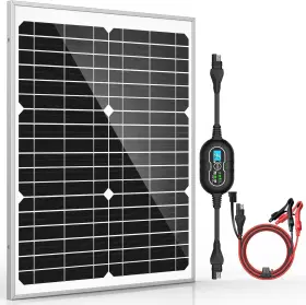 As-sp-20w-m Allto Solar 20w 12v Panel Kit Battery Maintainer Trickle Charger Pro Advanced 10a