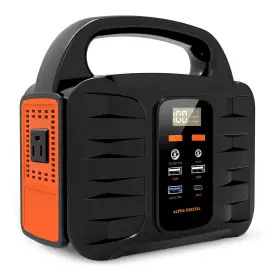 100w Alpha Digital 884945010948 Portable Power Station 155wh 42000mah Solar Generator With 110v/100w Ac Outl