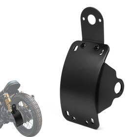 Amazicha Zxjz5331sdaug Motorcycle 1 Inch Axle Hole License Plate Bracket Curved Side Mount Lice