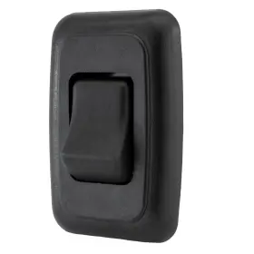 American Technology Components 630991280091 Single Spst On-off Switch With Bezel 12-volt For Rv Trailer Camper Black