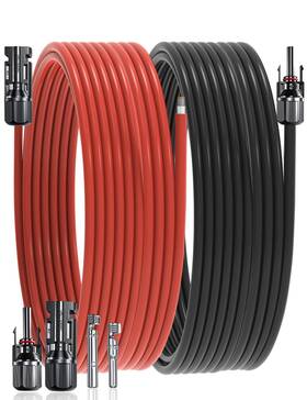 Amomd Us1-aom1319-04-z-new 30feet 10awg Solar Extension Cable With Female And Male 30ft