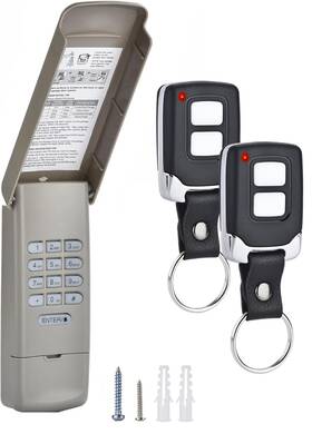 Amtake N-877max-502 Garage Door Opener Keypad With 2 Remote Compatible Li