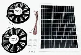 Aa77-60 Amtrak Solar Powerful 100-watt Attic Fan Quietly Cools Ventilate Exhaust Your Hous