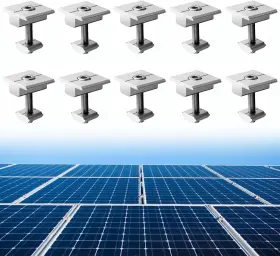 Abtgr156a Anbte 10pcs Solar Panels Centre Clamps Aluminium T-shaped Mid Include