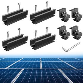 Anbte Abtgr260 Solar Panel Mounting Kit For Single 4 X 4.72 Inch Rail End Clamp