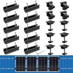 Abtgr322 Anbte Solar Panel Mounting Brackets Included 10 X 4.72 In Rails 4 End Clamps 6