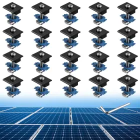 Abtgr376-us Anbte 20pcs Solar Panels Mid Clamps For Unistrut Aluminium 30mm/35mm Panel B