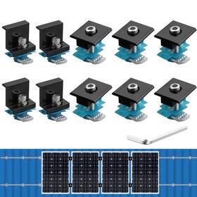Anbte B0fcmjpr3k 10 Pcs Solar Panel Mounting Brackets For Unistrut Aluminium 35mm 6 X T-sh
