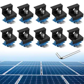 Gr285abt Anbte 10pcs Solar Panel End Clamp For Standard Unistrut Aluminum 30mm/35mm S