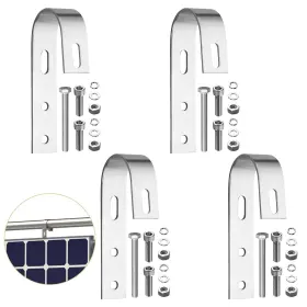 Gr362abt Anbte 4pcs Solar Panel Mounting Brackets For Balcony Stainless Steel Universal Pv