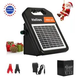 011j Andmon 793869105862 10 Miles Solar Electric Fence Charger Day Night Mode Portable