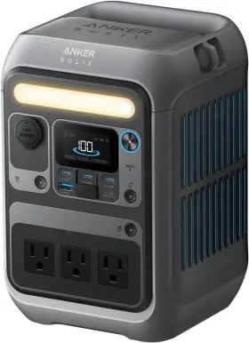 300w Anker 194644200732 Solix C300 Portable Power Station 288wh Lifepo4 Solar Generator