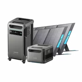 B179011p Anker Solix F 3800 Portable Power Station 2x Ps400 W Solar Panels Extra Battery