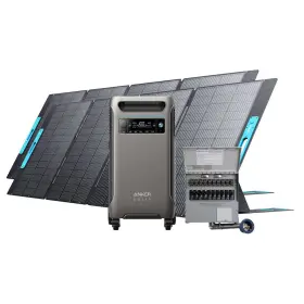 B179011x Anker Solix F3800 6000w Power Station With Transfer Switch 2x 400w Solar Panel