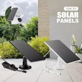 Atyn9277 Anran 2 Solar Panels Micro Usb And Type-c Terminal Powered
