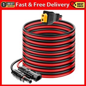 Ansoufien 313090076061 Solar Panel Connector To Xt60 Cable 50ft 10awg Charg