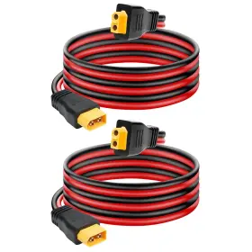 Xt60 Ansoufien 639394179209 10awg Extension Cable 3ft 2pcs With Male To Female